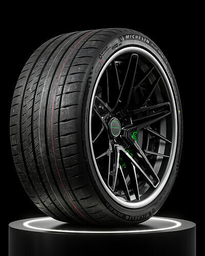 Michelin Pilot Sport 4S 315 30 ZR22 107Y 3D model 6