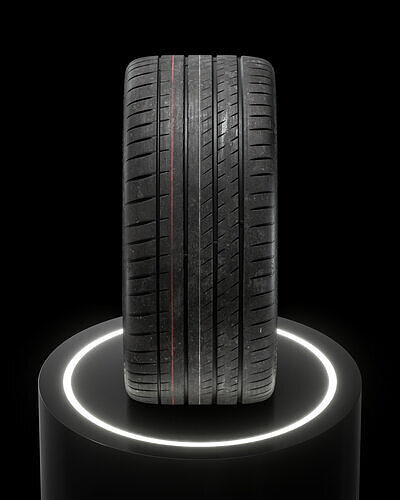 Michelin Pilot Sport 4S 315 30 ZR22 107Y 3D model 7