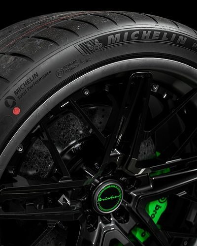 Michelin Pilot Sport 4S 315 30 ZR22 107Y 3D model 2