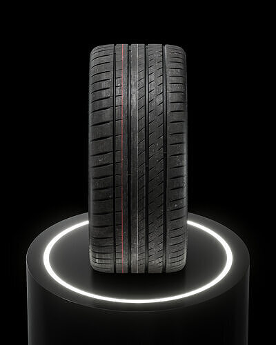 Michelin Pilot Sport 4S 295 30 ZR21 102Y 3D model 7