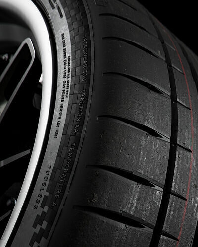 Michelin Pilot Sport 4S 295 30 ZR21 102Y 3D model 3