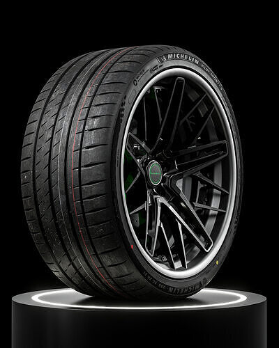 Michelin Pilot Sport 4S 295 30 ZR21 102Y 3D model 6