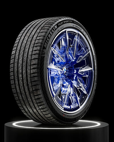 Michelin Pilot Sport 4 SUV 255 40 R21 102Y 220 A A 3D model 6