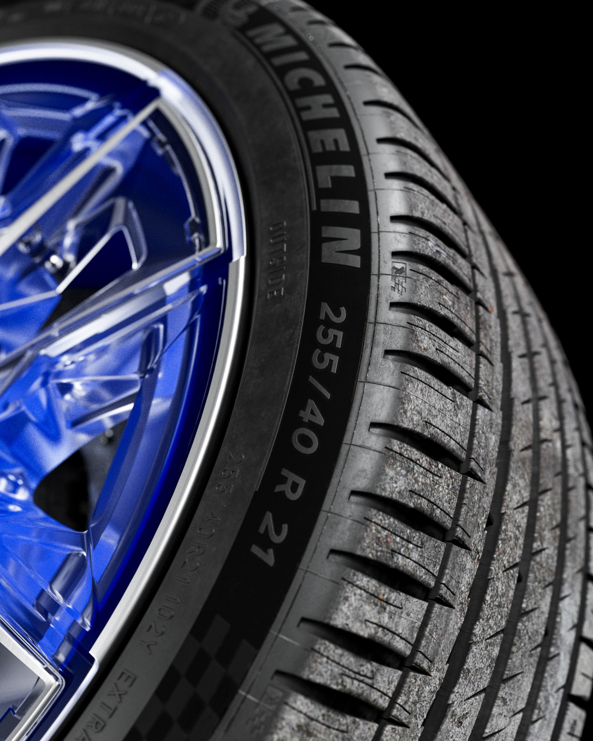 Michelin Pilot Sport 4 SUV 255 40 R21 102Y 220 A A 3D model_1