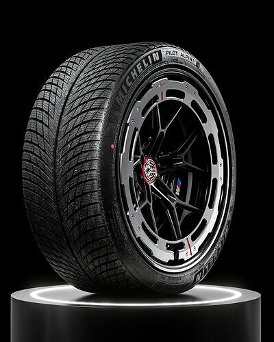 MICHELIN Pilot Alpin 5 275 35 R21 103V 3D model 6