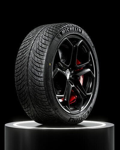 MICHELIN Pilot Alpin 5 235 45 R18 98V 3D model 6