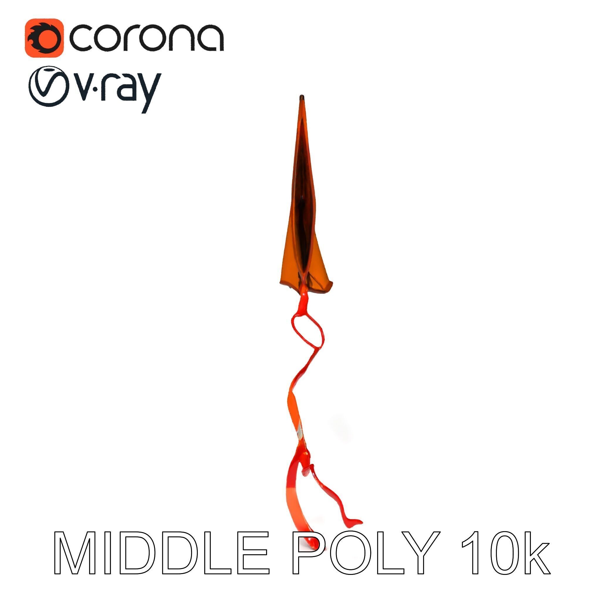 Colorful Kite Model Pack for Various Applications Low-poly 3D model_25