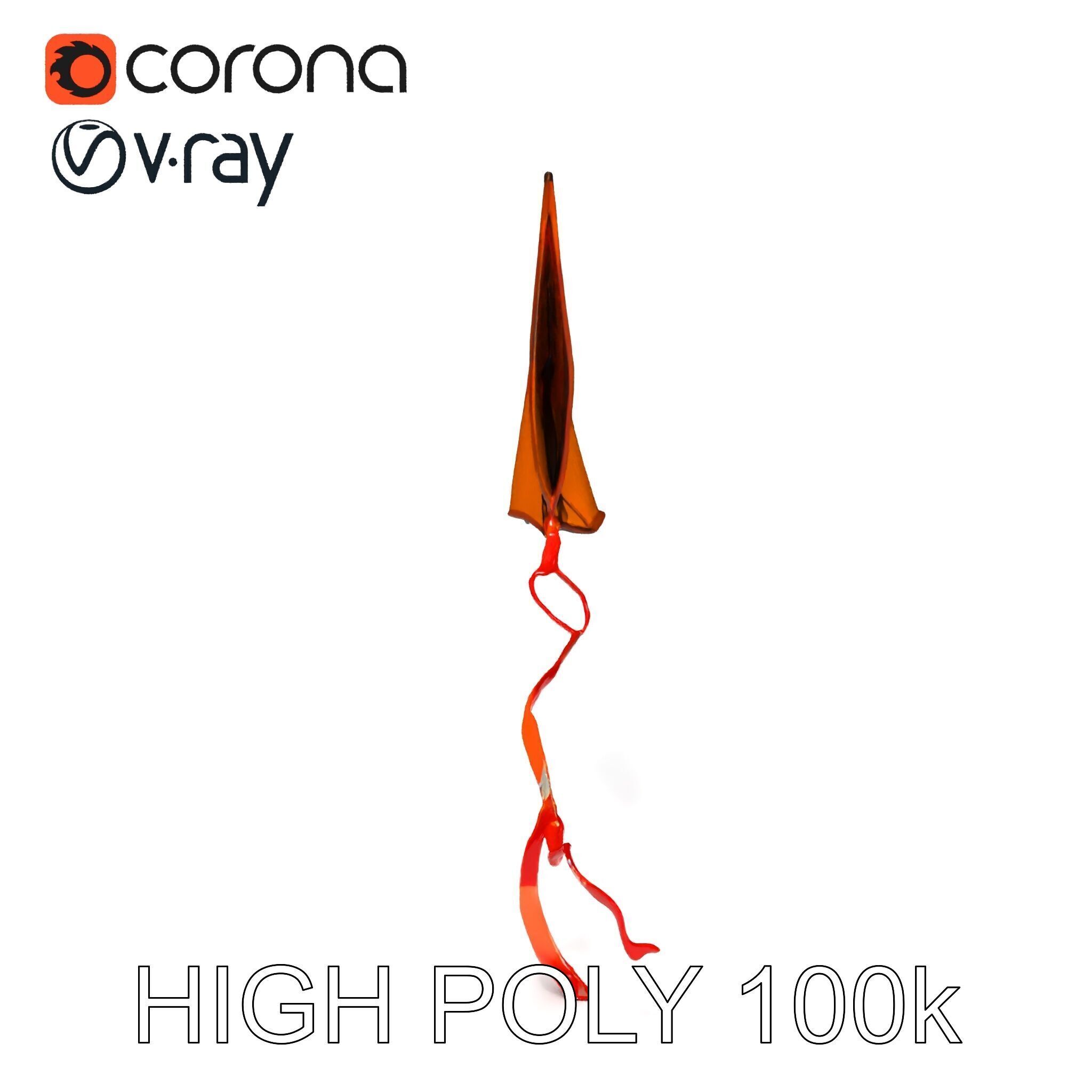 Colorful Kite Model Pack for Various Applications Low-poly 3D model_33