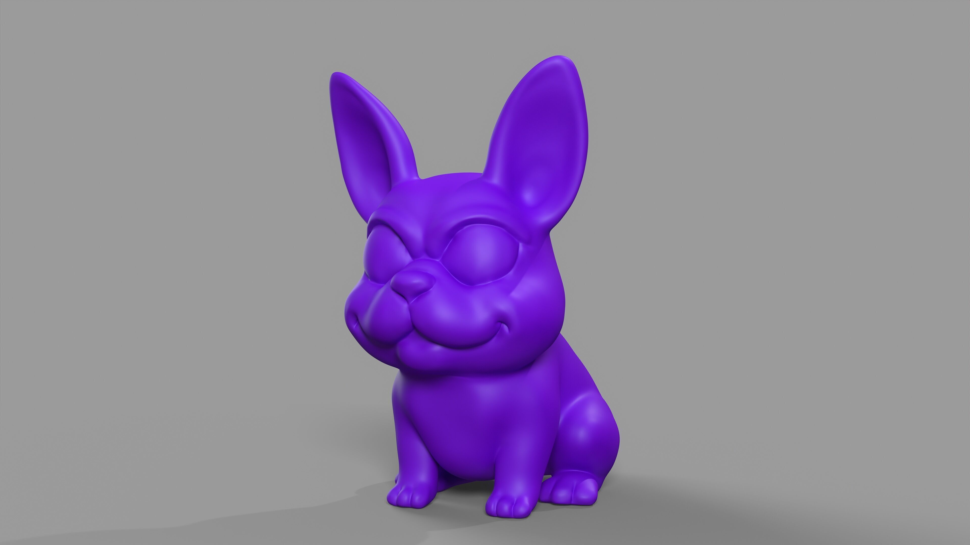 French Bulldog Figurine  3D print model_7