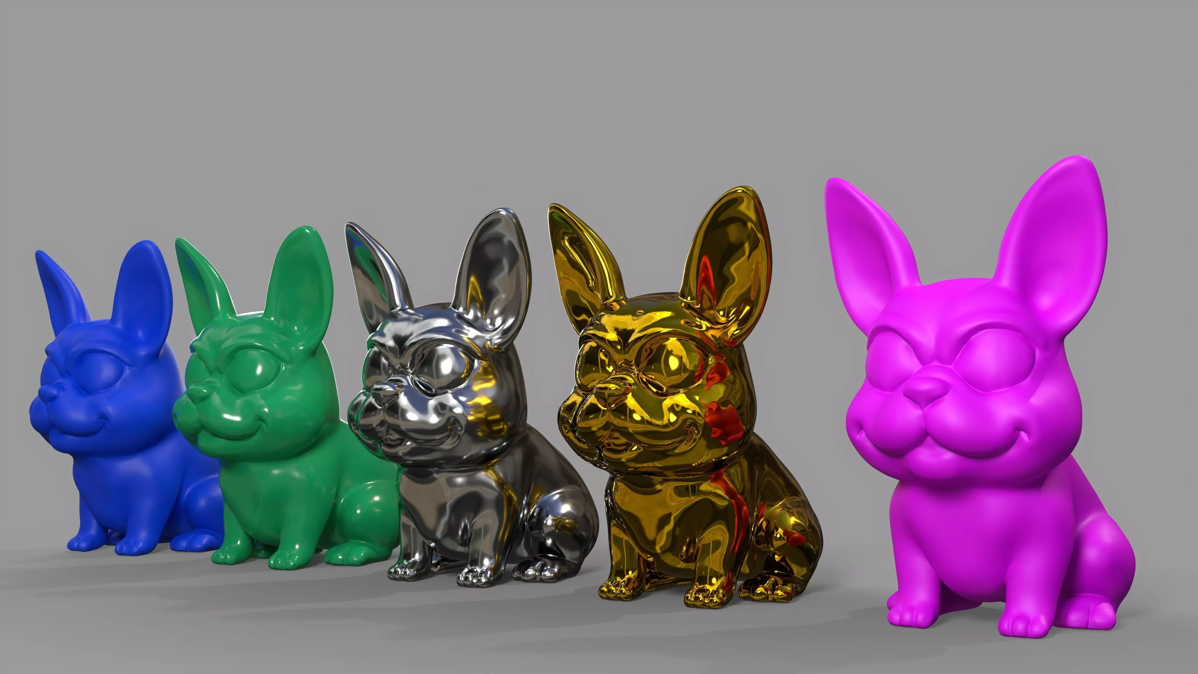 French Bulldog Figurine  3D print model_0