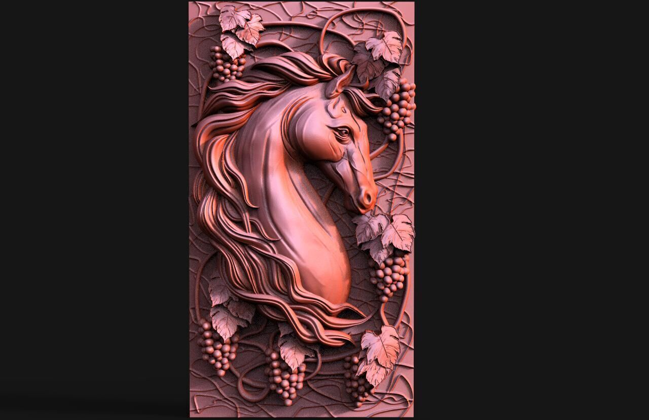 Horse CNC  3D print model_1