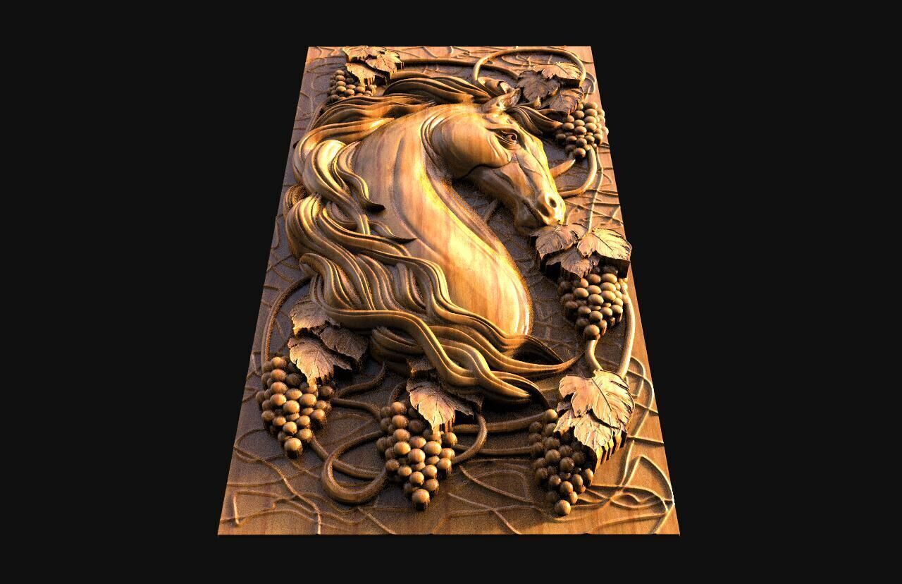 Horse CNC  3D print model_4