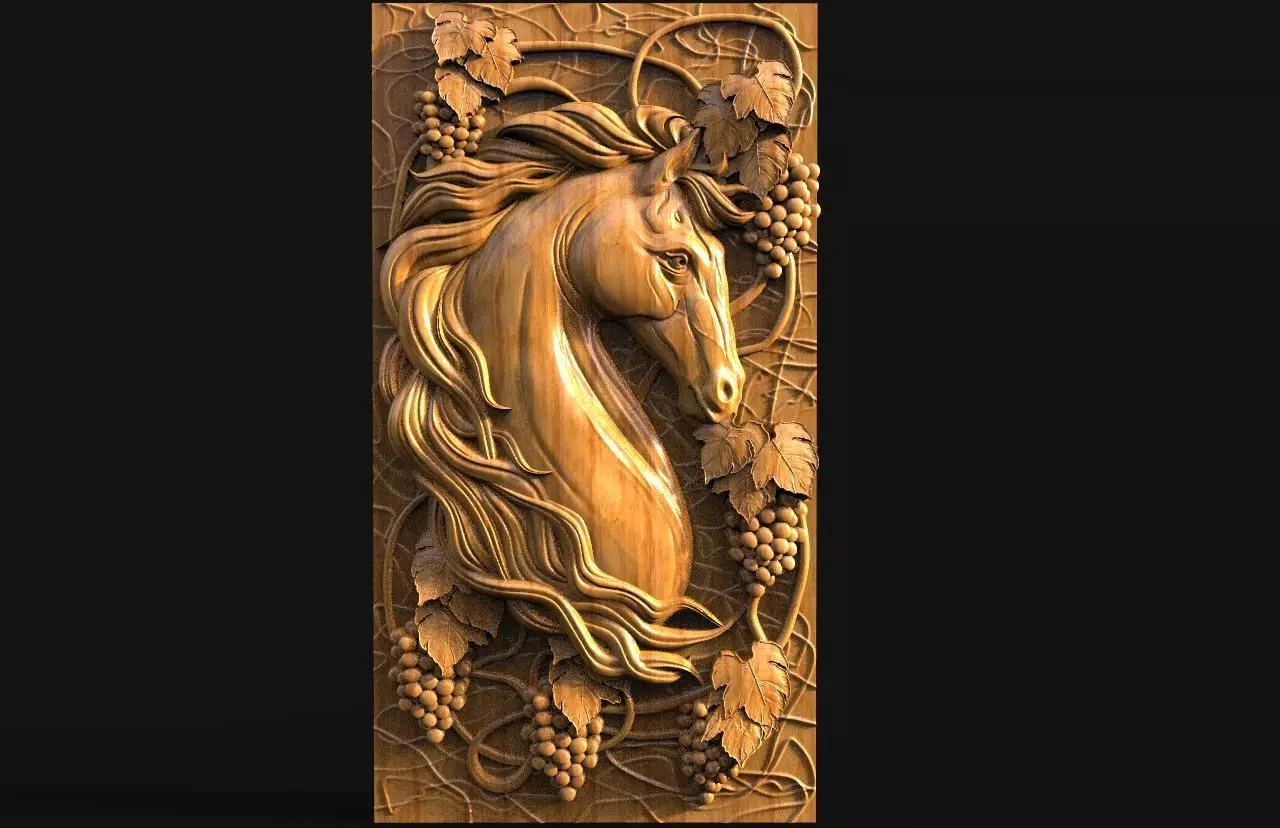 Horse CNC  3D print model_0