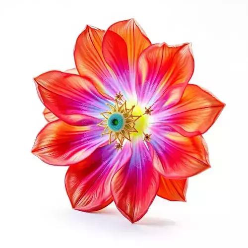 Vibrant Floral Model Pack  Detailed D Flower Low-poly 3D model