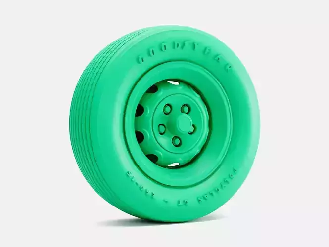 15x6 Mopar Rallye Wheel Goodyear Polyglas E60 Tire