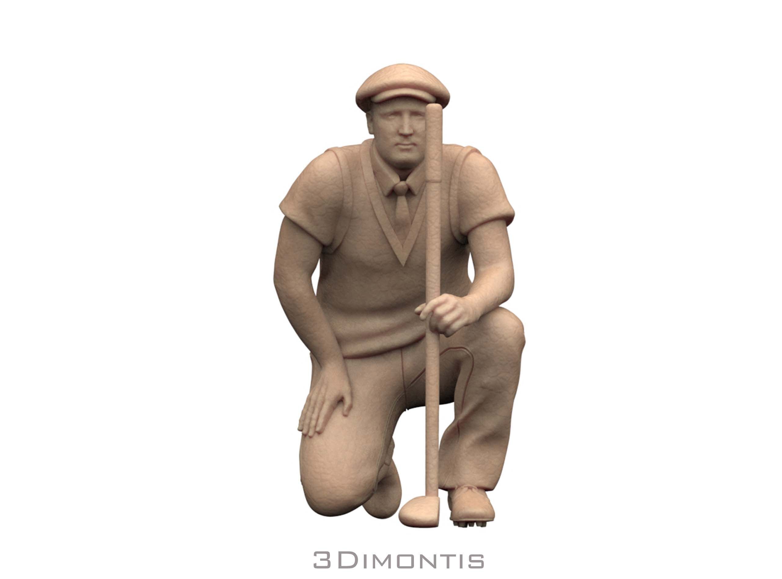 Golf Player 3D print model_21