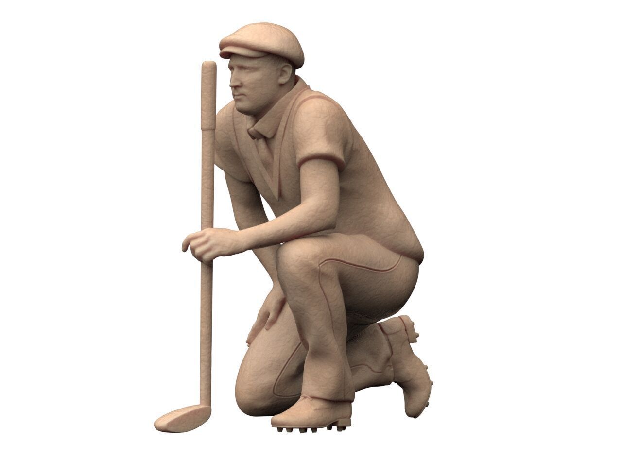 Golf Player 3D print model_18