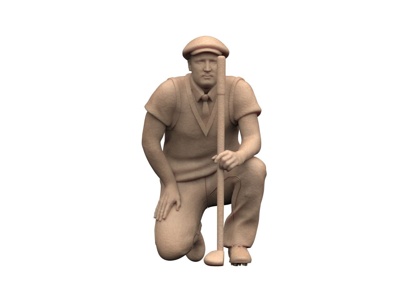 Golf Player 3D print model_12