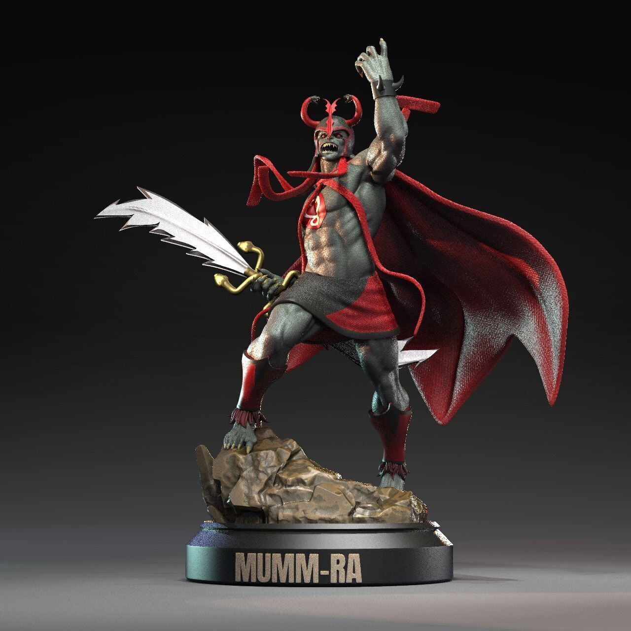Mumm Ra Red and Black Thundercats STL files 3D printing 3D print model_10