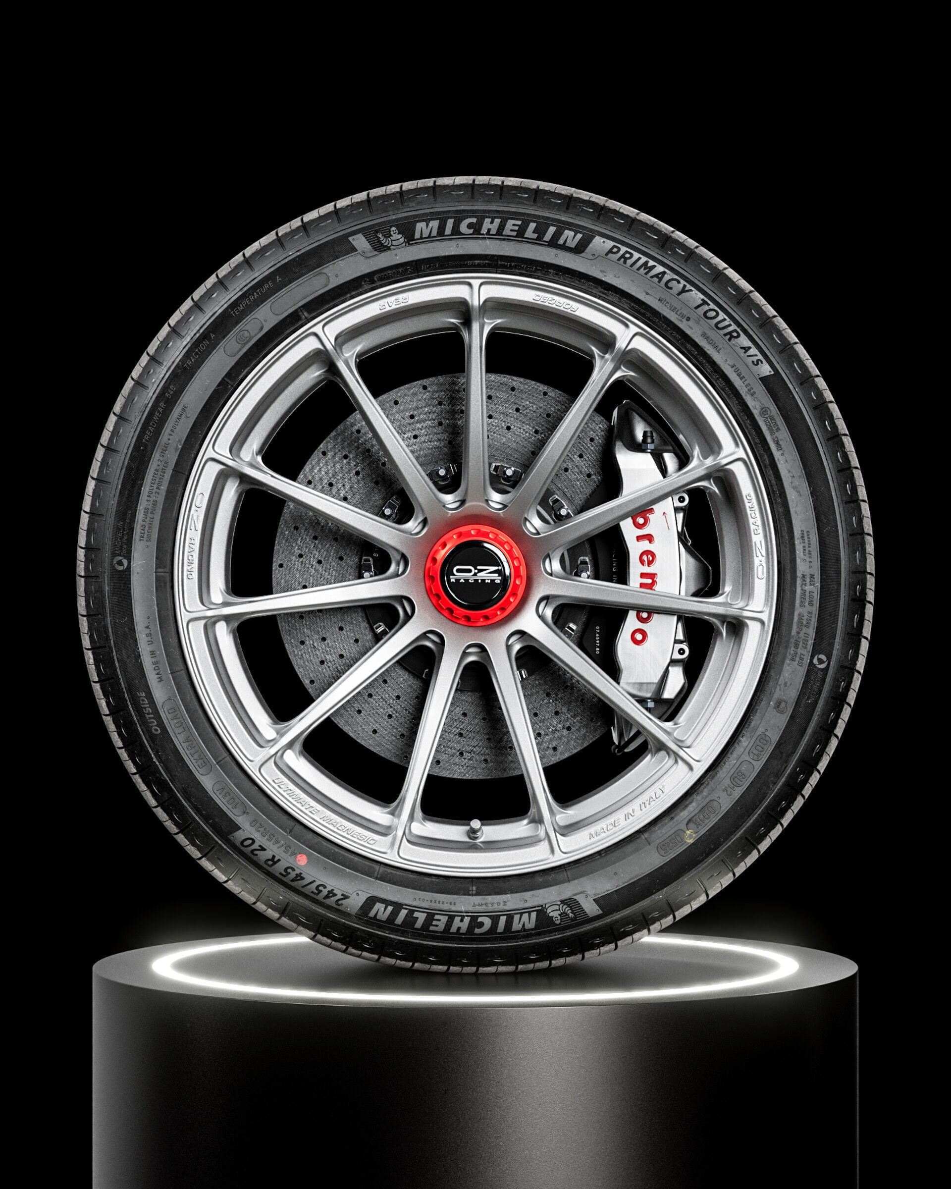 Michelin Primacy Tour 245 45 R20 3D model_7