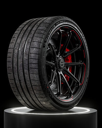 Michelin Pilot Sport S 5 305 30 21 107Y XL 3D model 6