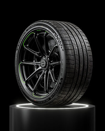 Michelin Pilot Sport S 5 295 30 21 102Y XL 3D model 2