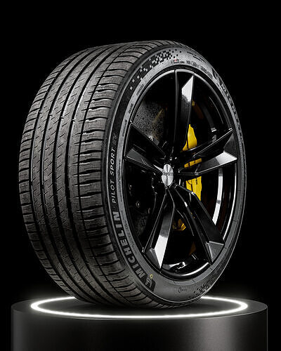 Michelin Pilot Sport EV 295 35 R21 107Y 3D model 6