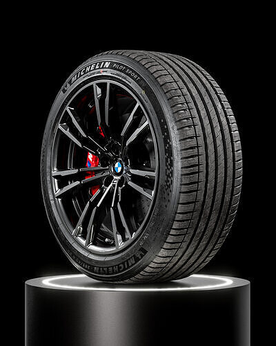 Michelin Pilot Sport EV 285 40 R20 3D model