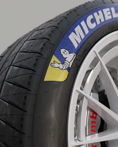 Michelin Pilot Sport EV 27 68 18 Clean 3D model 3