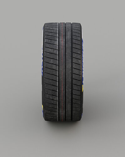 Michelin Pilot Sport EV 27 68 18 Clean 3D model 7