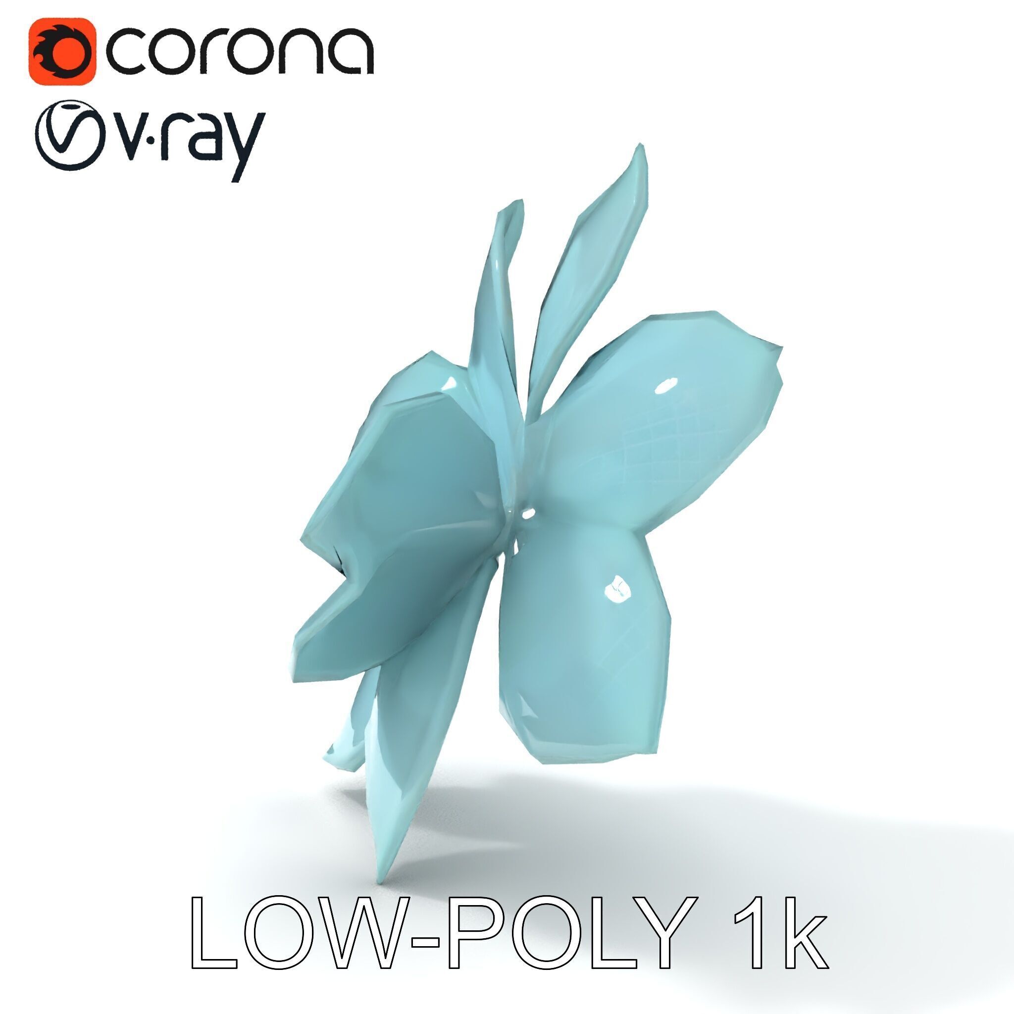 Glowing Lotus Flower Model Pack for Environment Design Low-poly 3D model_19