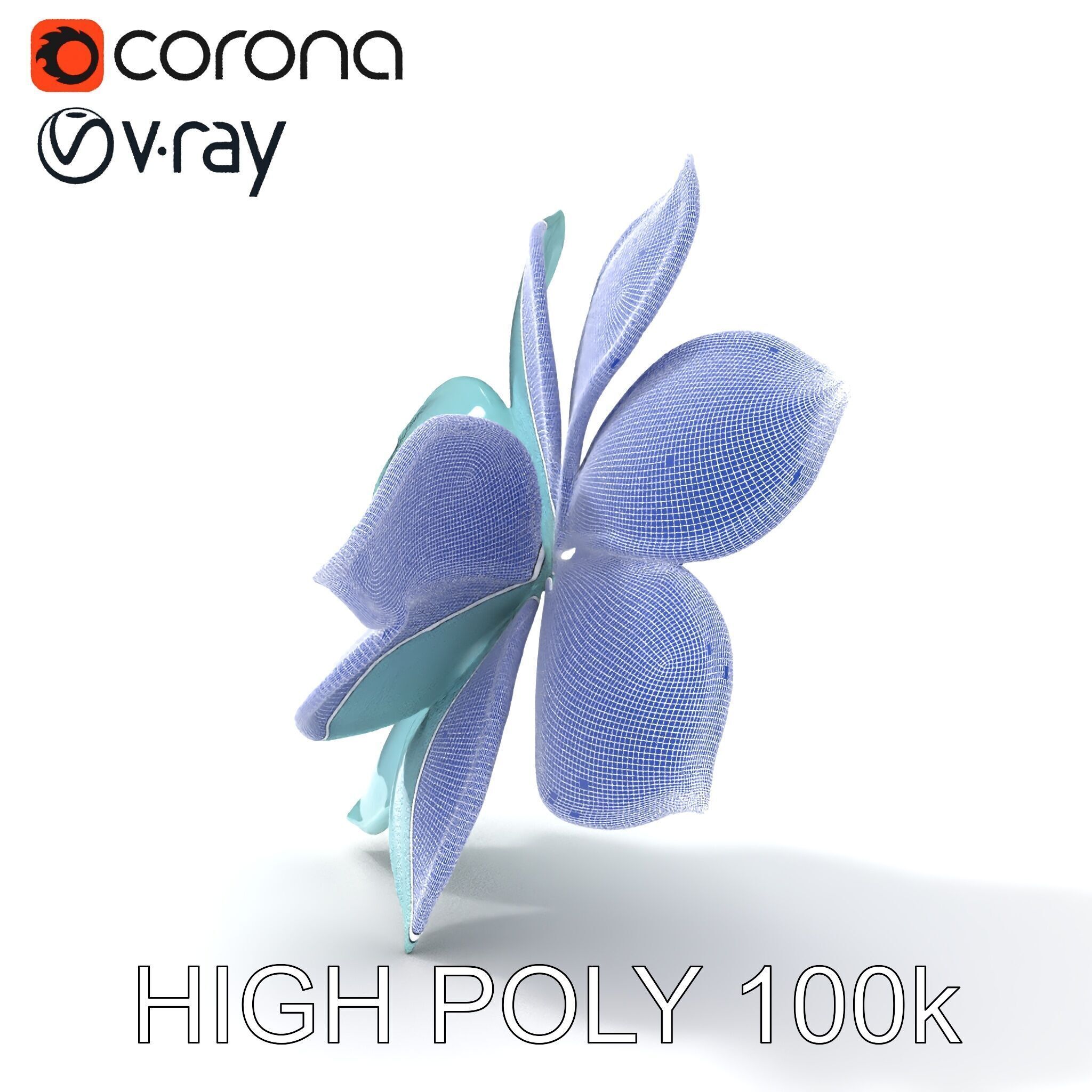 Glowing Lotus Flower Model Pack for Environment Design Low-poly 3D model_26