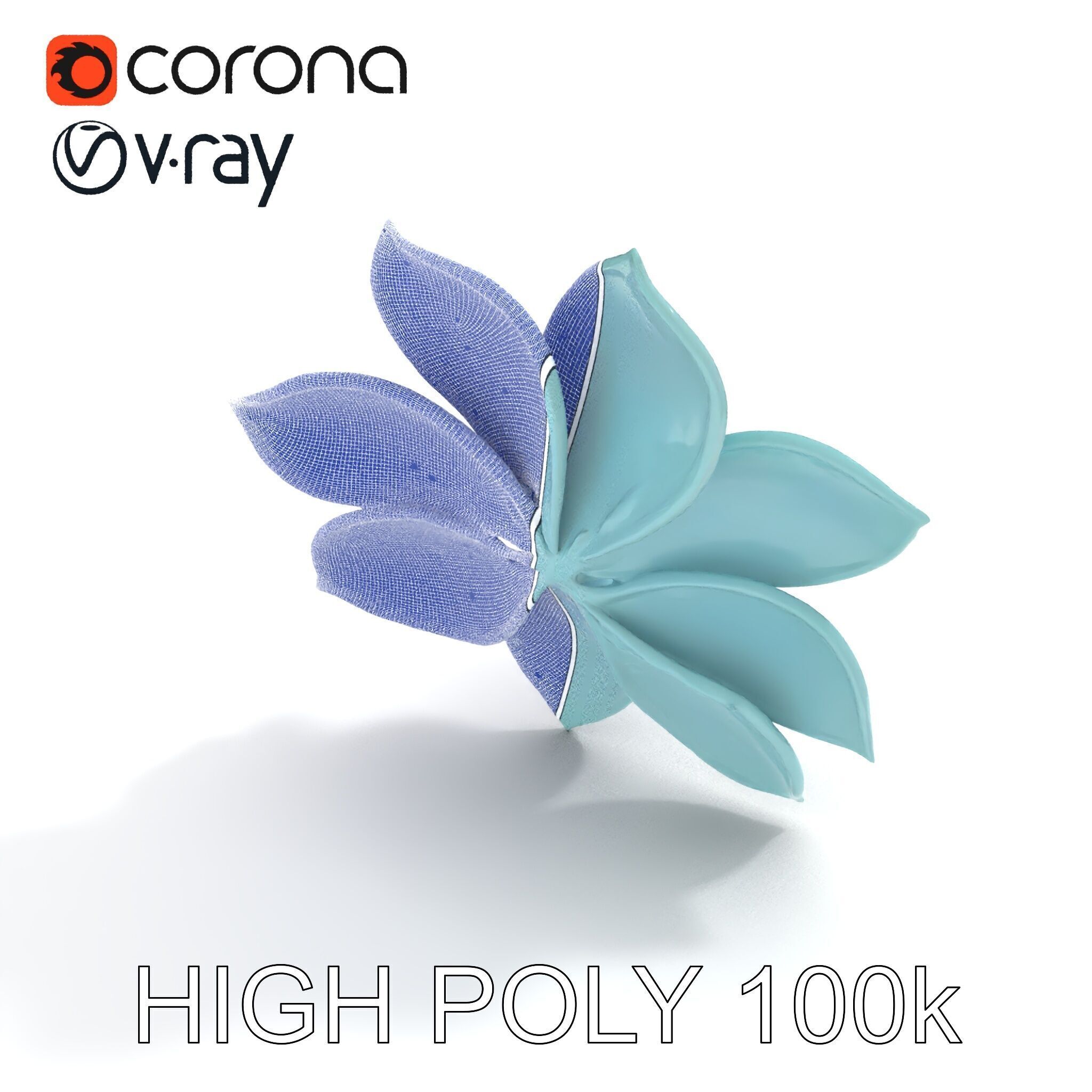 Glowing Lotus Flower Model Pack for Environment Design Low-poly 3D model_15