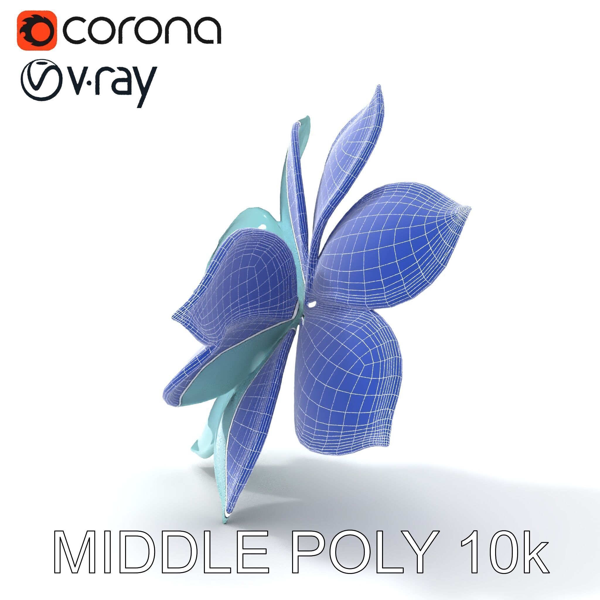 Glowing Lotus Flower Model Pack for Environment Design Low-poly 3D model_27