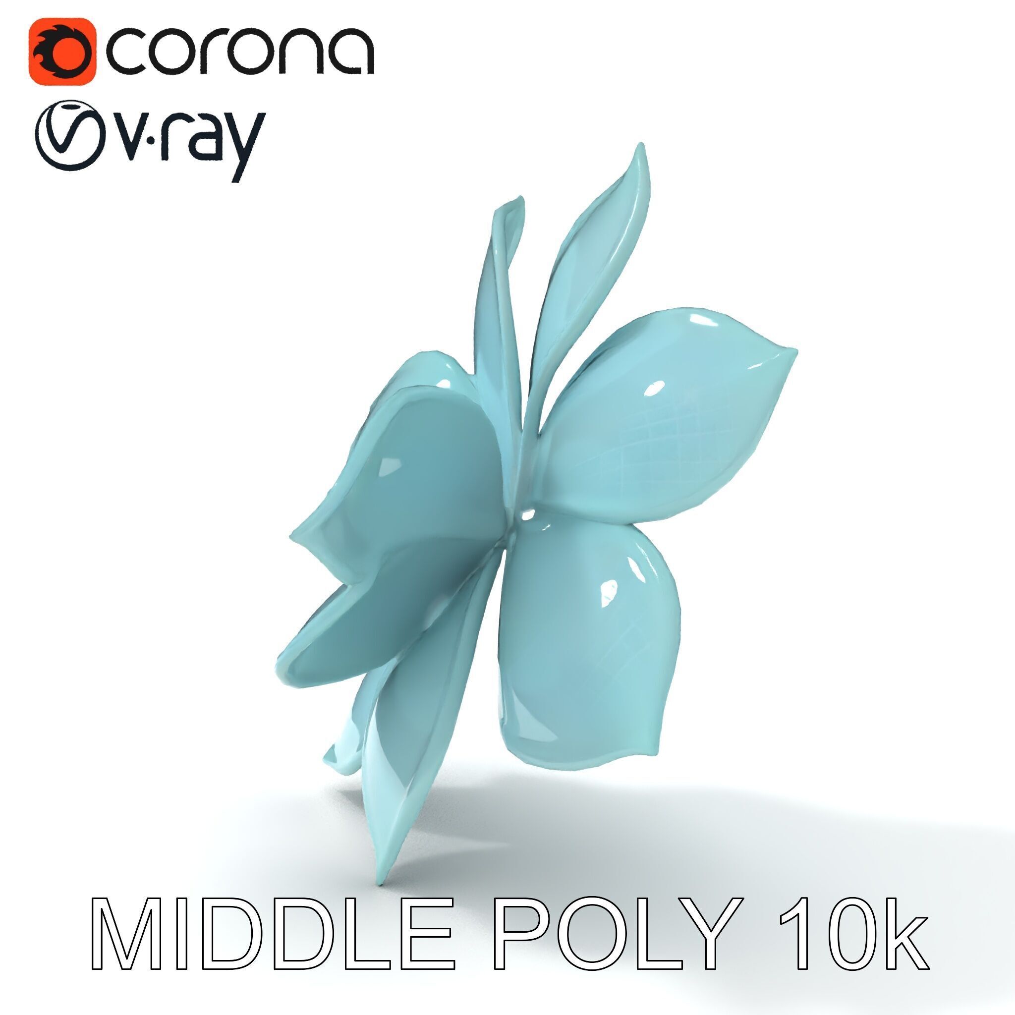 Glowing Lotus Flower Model Pack for Environment Design Low-poly 3D model_32