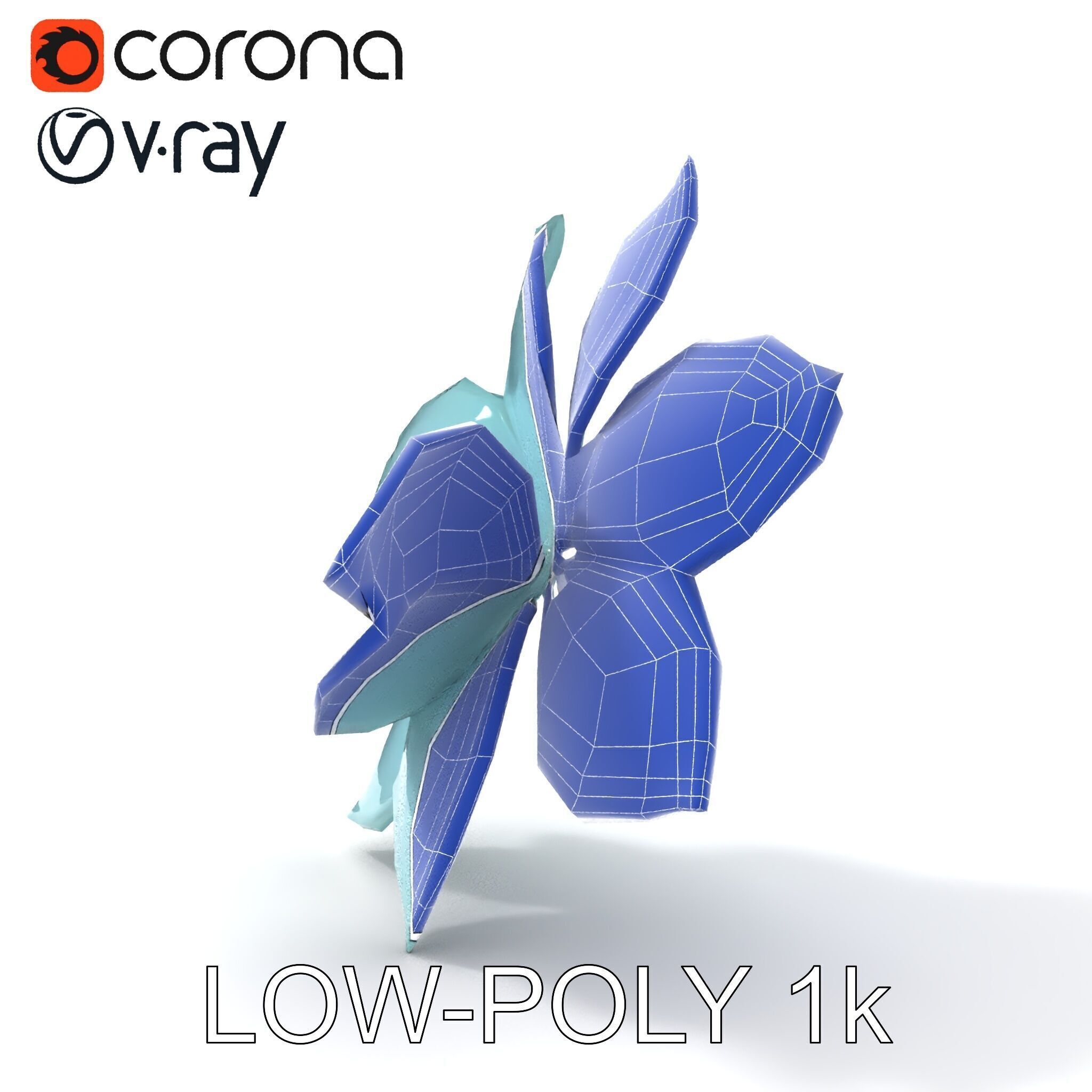 Glowing Lotus Flower Model Pack for Environment Design Low-poly 3D model_33