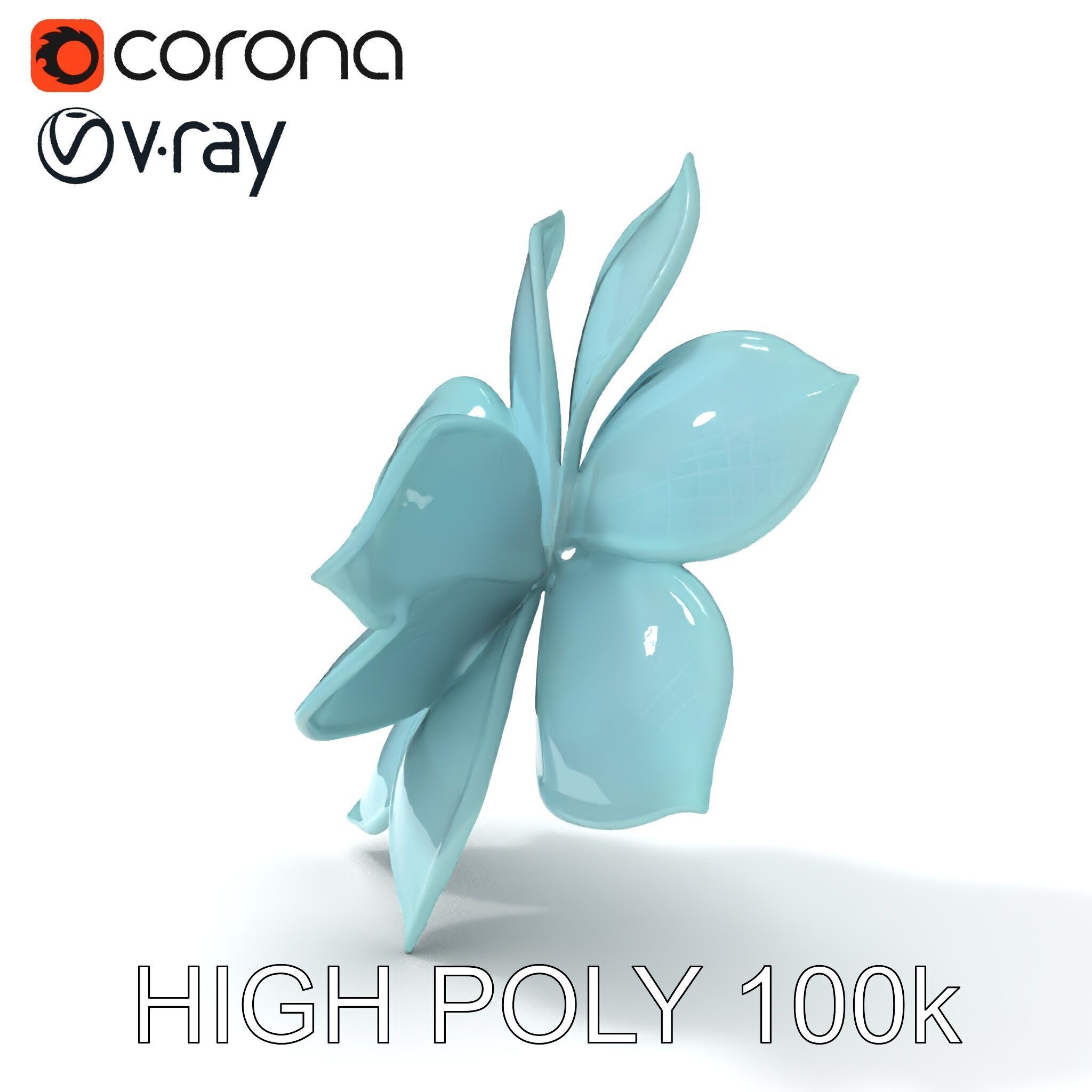 Glowing Lotus Flower Model Pack for Environment Design Low-poly 3D model_35