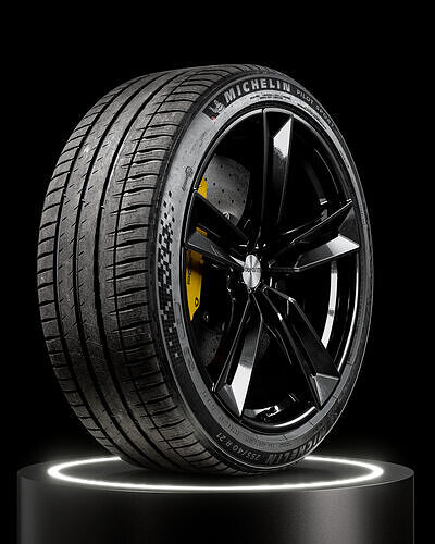 Michelin Pilot Sport EV 255 40 R21 102Y 3D model 6