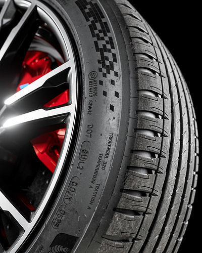 Michelin Pilot Sport EV 245 45 R20 3D model 2
