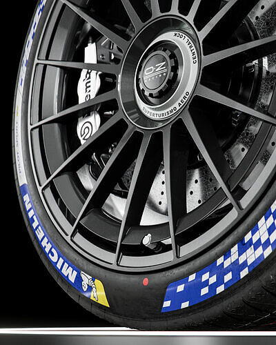 Michelin Pilot Sport EV 24 64 18 Clean 3D model 4