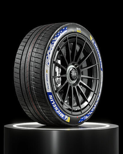 Michelin Pilot Sport EV 24 64 18 Clean 3D model 6