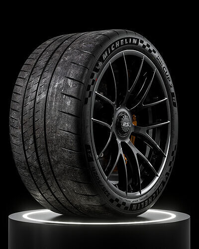 Michelin Pilot Sport CUP 2 R V3 325 30 ZR21 108Y 3D model 6