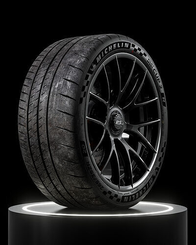 MICHELIN Pilot Sport Cup 2 R V3 265 35 ZR20 99Y 3D model 6