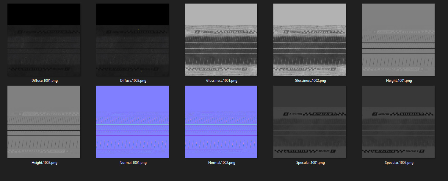 Michelin Pilot Sport CUP 2 R 315 30 ZR21 105Y GT3 3D model_9