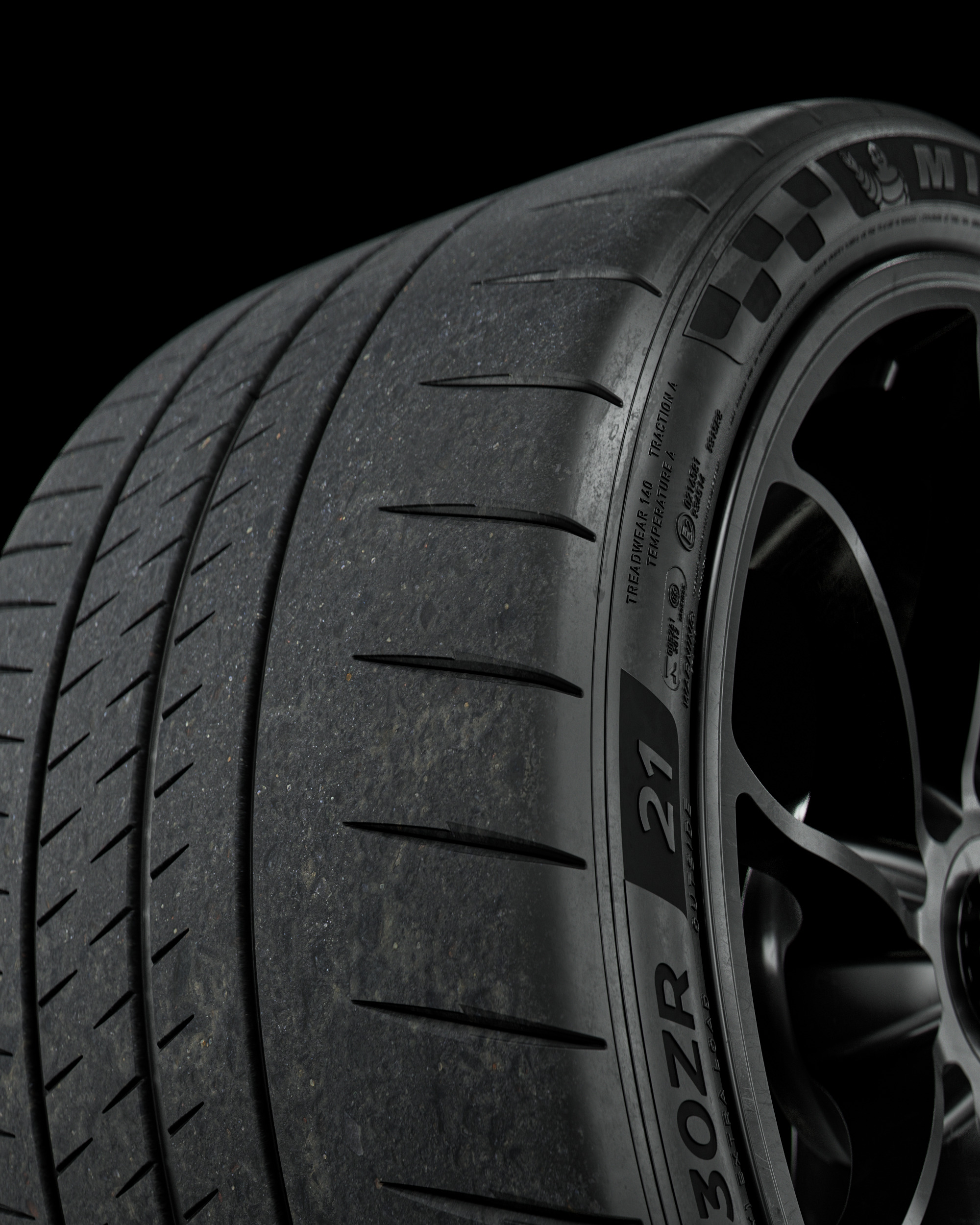 Michelin Pilot Sport CUP 2 R 315 30 ZR21 105Y GT3 3D model_5