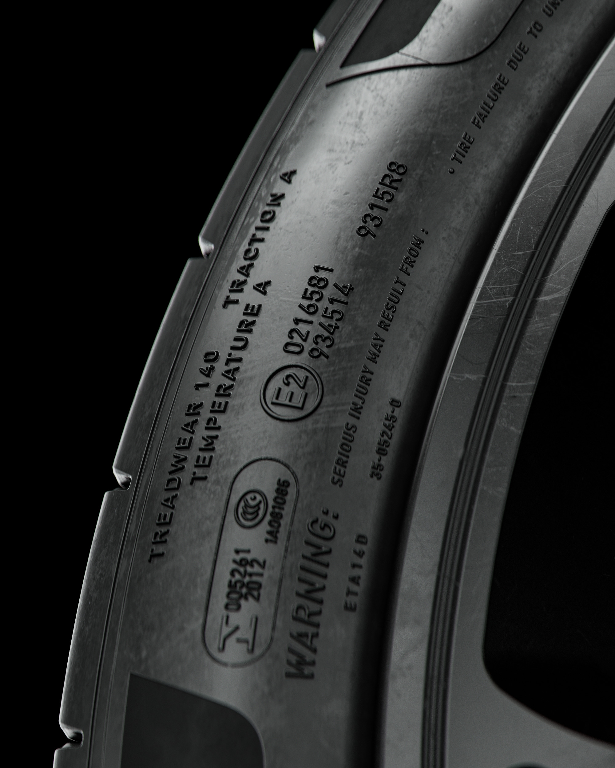 Michelin Pilot Sport CUP 2 R 315 30 ZR21 105Y GT3 3D model_4