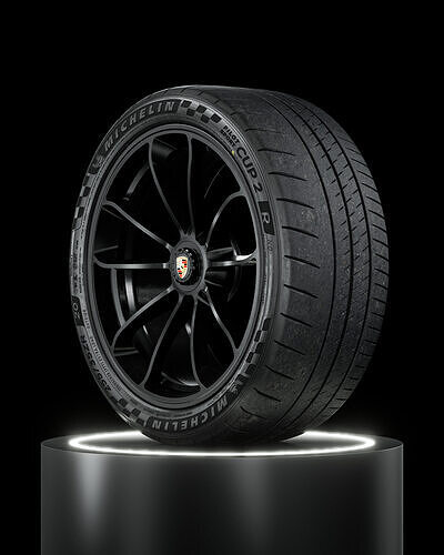 Michelin Pilot Sport CUP 2 R 255 35 ZR20 97Y GT3 3D model