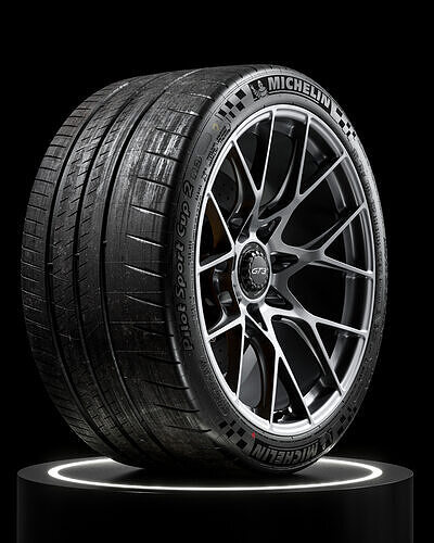 Michelin Pilot Sport Cup 2 325 30 ZR21 108Y REVAMP 3D model 6