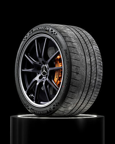 Michelin Pilot Sport Cup 2 325 30 ZR20 106Y AMG 3D model