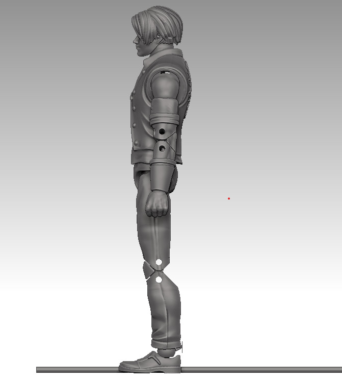 Kyo Kusanagi 13cm Articulated Figure 3D print model_3